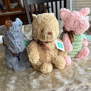 Disney Baby Plush Animal Trio - Pooh Bear, Eeyore and Piglet